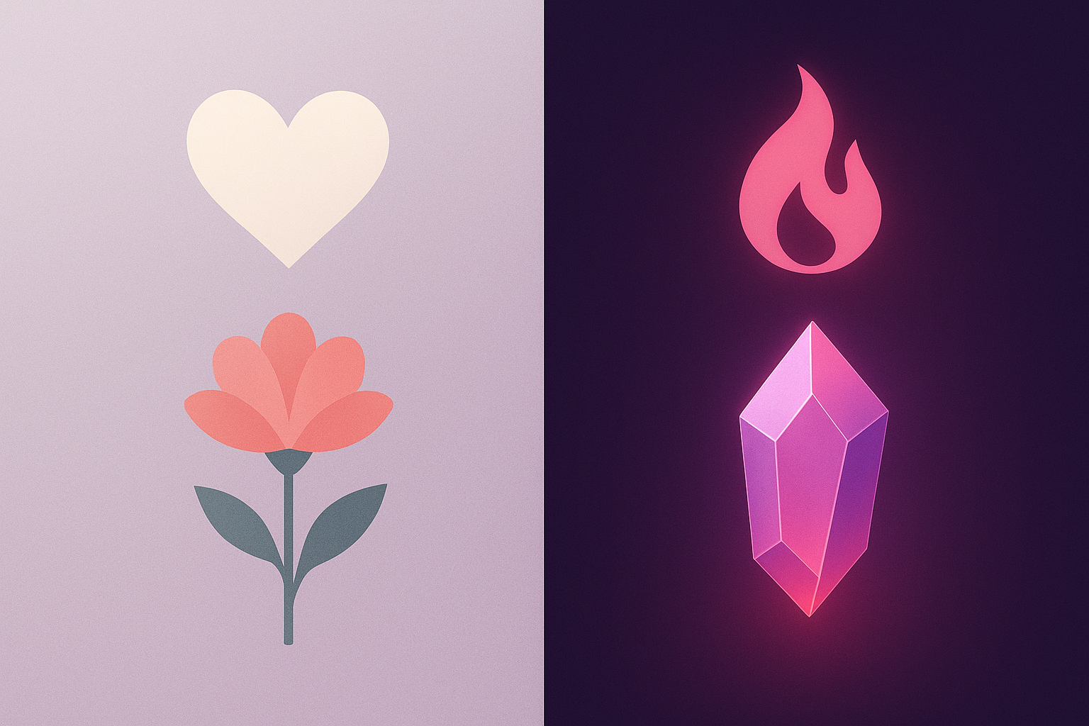 Side-by-side comparison of SFW and NSFW AI girlfriend modes on Lovefy