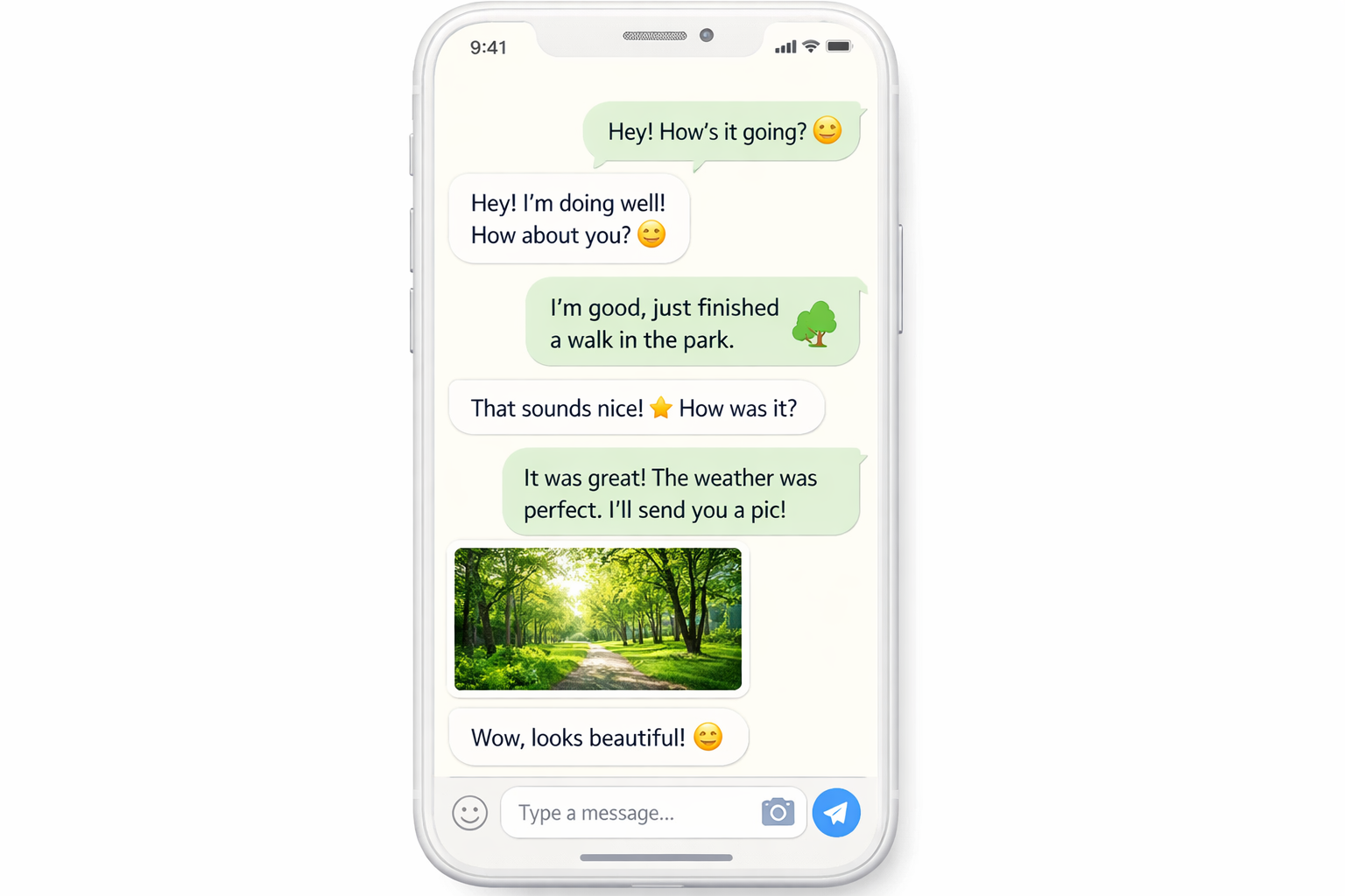 simple and easy to use AI girlfriend app chat interface